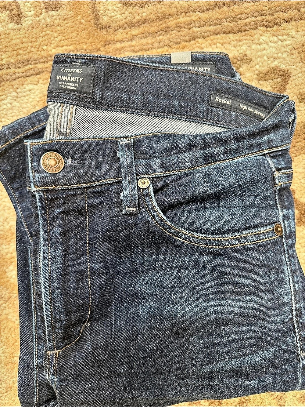 Citizens of Humanity Rocket High Rise Skinny Jeans in Blue